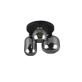 Trio Diva füstszínű-fekete mennyezeti lámpa (TRI-619800332) E27 3 izzós IP20