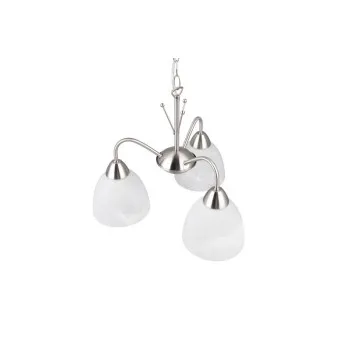 Trio Dobby matt nikkel-fehér csillár (TRI-R31053007) E27 3 izzós IP20