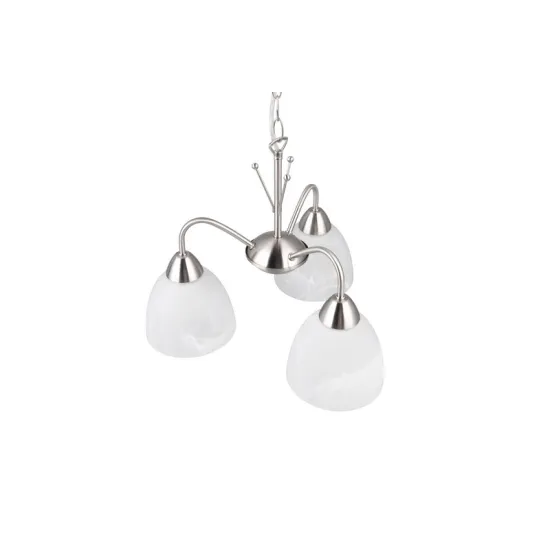 Trio Dobby matt nikkel-fehér csillár (TRI-R31053007) E27 3 izzós IP20