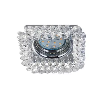 Trio Dolomite króm-átlátszó beépíthető lámpa (TRI-651800152) GU10 1 izzós IP20