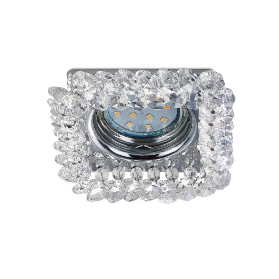 Trio Dolomite króm-átlátszó beépíthető lámpa (TRI-651800152) GU10 1 izzós IP20