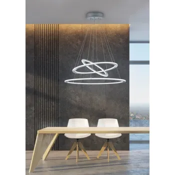 Trio Durban matt nikkel LED függesztett lámpa (TRI-321910307) LED 1 izzós IP20 Trio Durban matt nikkel LED függesztett lámpa (TRI-321910307) LED 1 izzós IP20