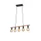 Trio Einar fekete-natúr függesztett lámpa (TRI-R30605032) E27 5 izzós IP20