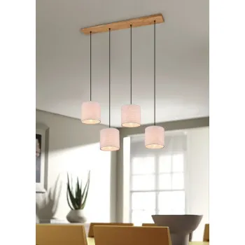 Trio Elmau bézs-fekete függesztett lámpa (TR-302100430) E27 4 izzós IP20 Trio Elmau bézs-fekete függesztett lámpa (TR-302100430) E27 4 izzós IP20