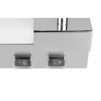 Trio Enrico króm-fehér fürdőszobai LED tükörvilágítás (TRI-281470306) LED+GU10 3 izzós IP44