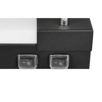 Trio Enrico fekete-fehér fürdőszobai LED tükörvilágítás (TRI-281470332) LED+GU10 3 izzós IP44