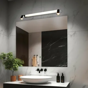 Trio Enrico króm-fehér fürdőszobai LED tükörvilágítás (TRI-281479306) LED+GU10 3 izzós IP44