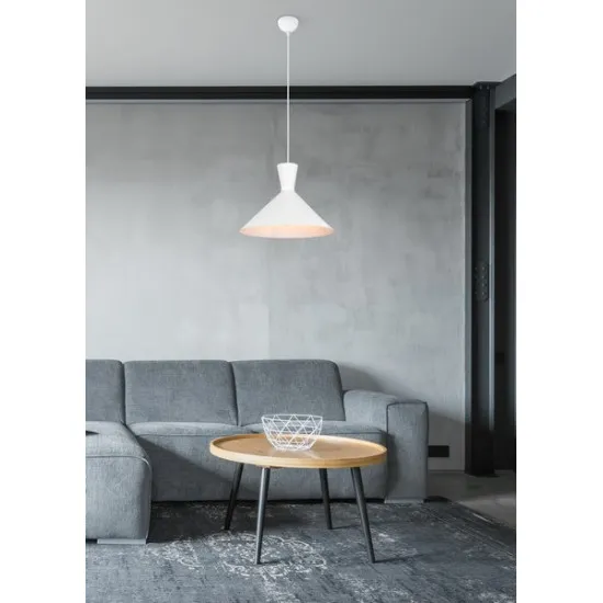 Trio Enzo fehér függesztett lámpa (TRI-R30781931) E27 1 izzós IP20