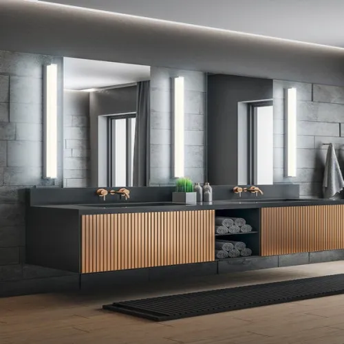 Trio Fabio króm-fehér fürdőszobai LED tükörvilágítás (TRI-283811206) LED 1 izzós IP44