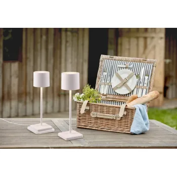 Trio Fernandez fehér LED kültéri asztali lámpa (TRI-R54096131) LED 1 izzós IP54