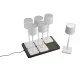 Trio Fernandez fehér LED kültéri asztali lámpa szett (TRI-R54096631) LED 6 izzós IP54