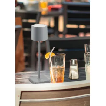 Trio Fernandez szürke LED kültéri asztali lámpa szett (TRI-R54096677) LED 6 izzós IP54