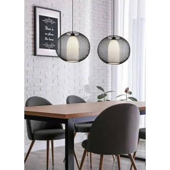 Trio Filo fekete-fehér függesztett lámpa (TRI-313900132) E27 1 izzós IP20