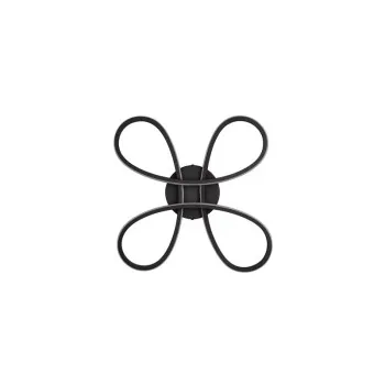 Trio Fly fekete LED mennyezeti lámpa (TRI-645610132) LED 1 izzós IP20