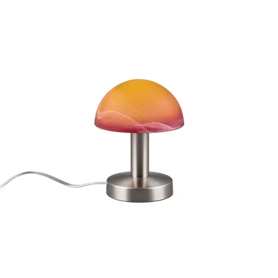 Trio Fynn II matt nikkel-narancs asztali lámpa (TRI-599100118) E14 1 izzós IP20