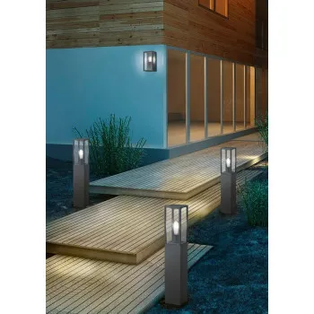 Trio Garonne antracit-átlátszó kültéri falikar (TRI-201860142) E27 1 izzós IP44