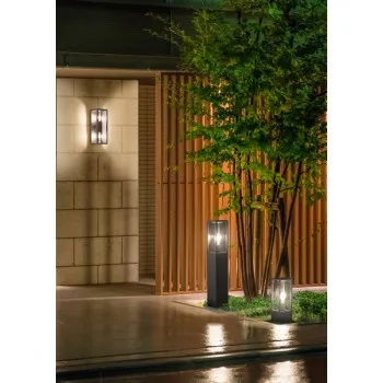 Trio Garonne antracit-átlátszó kültéri állólámpa (TRI-501860142) E27 1 izzós IP44