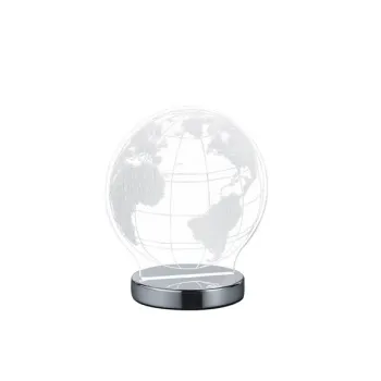 Trio Globe króm-átlátszó gyerek LED asztali lámpa (TRI-R52481106) LED 1 izzós IP20 Trio Globe króm-átlátszó gyerek LED asztali lámpa (TRI-R52481106) LED 1 izzós IP20