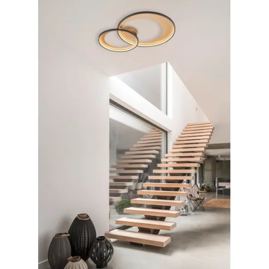 Trio Granada arany-fekete LED mennyezeti lámpa (TRI-673890232) LED 1 izzós IP20