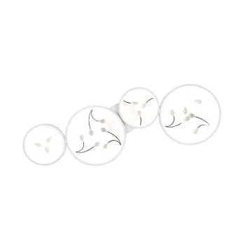 Trio Groovy fehér LED mennyezeti lámpa (TRI-642110431) LED 1 izzós IP20