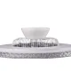 Trio Harstad fehér LED mennyezeti ventilátoros lámpa (TRI-R62412106) LED 1 izzós IP20