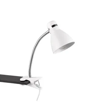 Trio Harvey króm-fehér csiptetős lámpa (TRI-R20731231) E27 1 izzós IP20 Trio Harvey króm-fehér csiptetős lámpa (TRI-R20731231) E27 1 izzós IP20