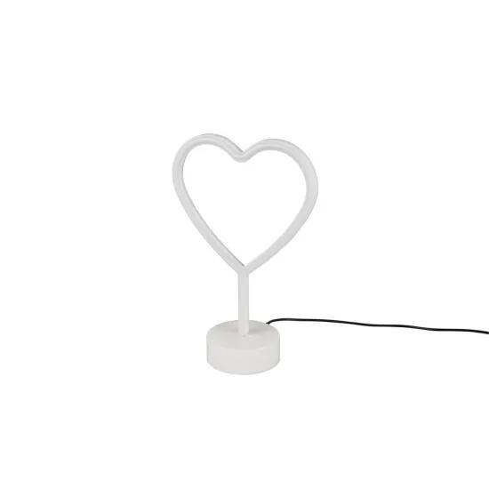 Trio Heart fehér gyerek LED asztali lámpa (TRI-R55210101) LED 1 izzós IP20
