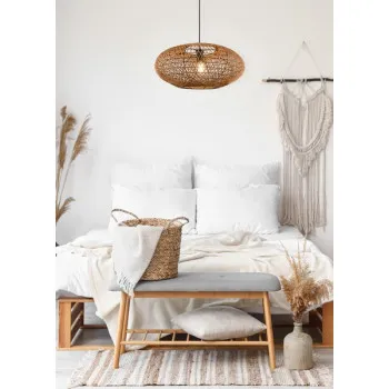 Trio Hedda natúr-fekete függesztett lámpa (TR-312300136) E27 1 izzós IP20 Trio Hedda natúr-fekete függesztett lámpa (TR-312300136) E27 1 izzós IP20