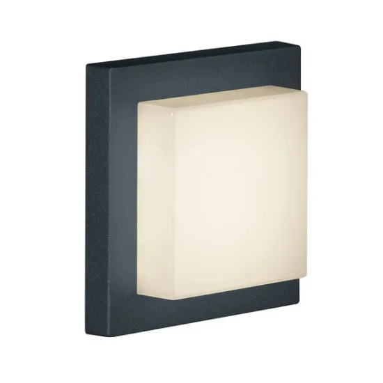 Trio Hondo anracit-fehér LED kültéri fali/mennyezeti lámpa lámpa (TRI-228960142) LED 1 izzós IP54