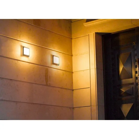 Trio Hondo anracit-fehér LED kültéri fali/mennyezeti lámpa lámpa (TRI-228960142) LED 1 izzós IP54