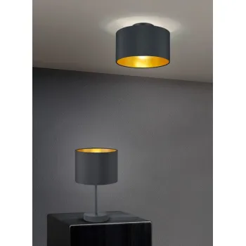 Trio Hostel fekete-arany mennyezeti lámpa (TRI-608200279) E14 2 izzós IP20