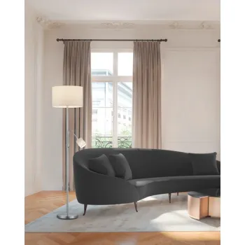 Trio Hotel matt nikkel-fehér állólámpa (TRI-403900201) E27+E14 2 izzós IP20 Trio Hotel matt nikkel-fehér állólámpa (TRI-403900201) E27+E14 2 izzós IP20