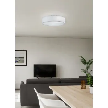 Trio Hotel matt nikkel-fehér mennyezeti lámpa (TRI-603900301) E27 3 izzós IP20 Trio Hotel matt nikkel-fehér mennyezeti lámpa (TRI-603900301) E27 3 izzós IP20