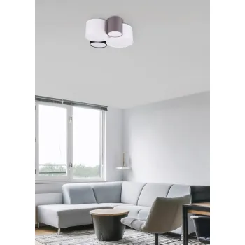 Trio Hotel fehér-szürke-fekete mennyezeti lámpa (TRI-693900417) E27 4 izzós IP20 Trio Hotel fehér-szürke-fekete mennyezeti lámpa (TRI-693900417) E27 4 izzós IP20