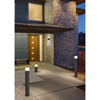 Trio Hudson anracit-fehér kültéri állólámpa (TRI-420060142) E14 1 izzós IP44