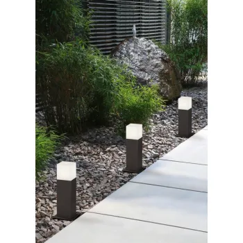 Trio Hudson anracit-fehér kültéri állólámpa (TRI-520060142) E14 1 izzós IP44