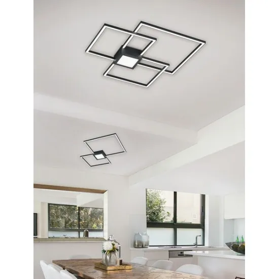 Trio Hydra antracit-fehér LED mennyezeti lámpa (TRI-676210442) LED 1 izzós IP20