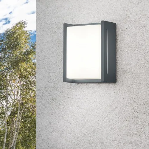 Trio Indus anracit-fehér LED kültéri fali lámpa (TRI-227360142) LED 1 izzós IP54