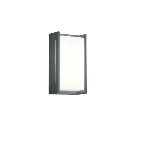 Trio Indus anracit-fehér LED kültéri fali lámpa (TRI-227360142) LED 1 izzós IP54