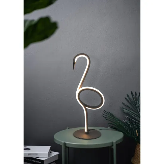 Trio Ingo fekete LED asztali lámpa (TRI-R54581132) LED 1 izzós IP20