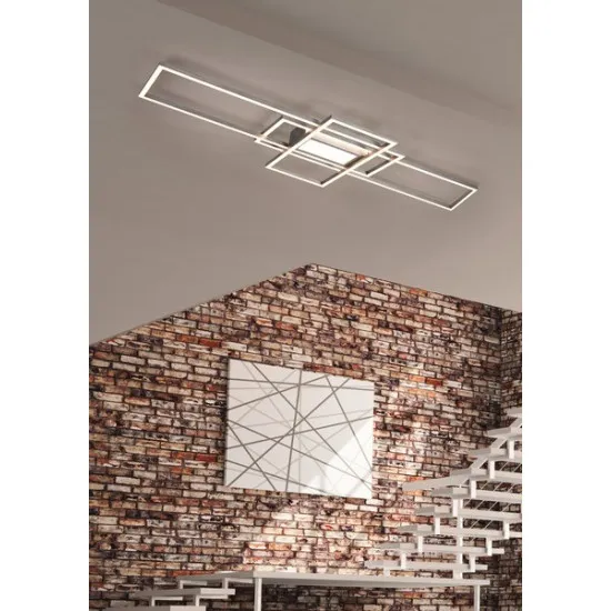 Trio Irvine matt nikkel LED mennyezeti lámpa (TRI-620010407) LED 1 izzós IP20