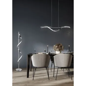 Trio Isabel króm LED függesztett lámpa (TRI-R32201106) LED 1 izzós IP20