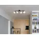 Trio Isla fekete-szürke mennyezeti spotlámpa (TRI-R86364076) E14 4 izzós IP20