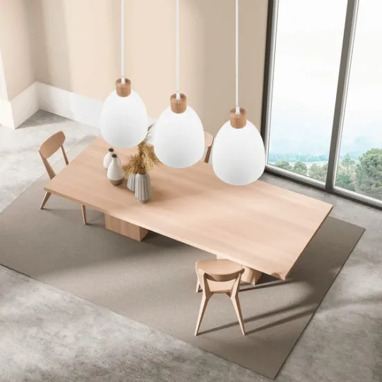 Trio Jagger fehér-natúr függesztett lámpa (TRI-R30681031) E27 1 izzós IP20