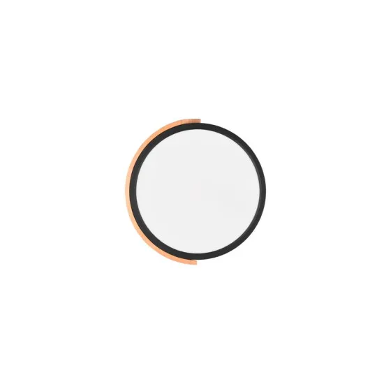 Trio Jano fekete-natúr LED mennyezeti lámpa (TRI-R67201132) LED 1 izzós IP20