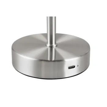 Trio Jeff matt nikkel LED asztali lámpa (TRI-R59151107) LED 1 izzós IP20