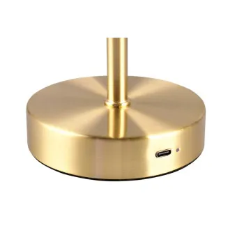 Trio Jeff matt sárgaréz LED asztali lámpa (TRI-R59151108) LED 1 izzós IP20