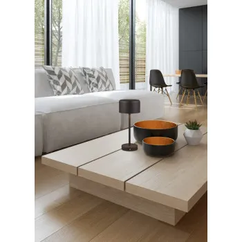 Trio Jeff fekete LED asztali lámpa (TRI-R59151132) LED 1 izzós IP20