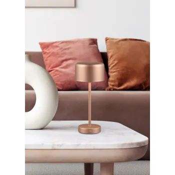 Trio Jeff kávébarna LED asztali lámpa (TRI-R59151165) LED 1 izzós IP20