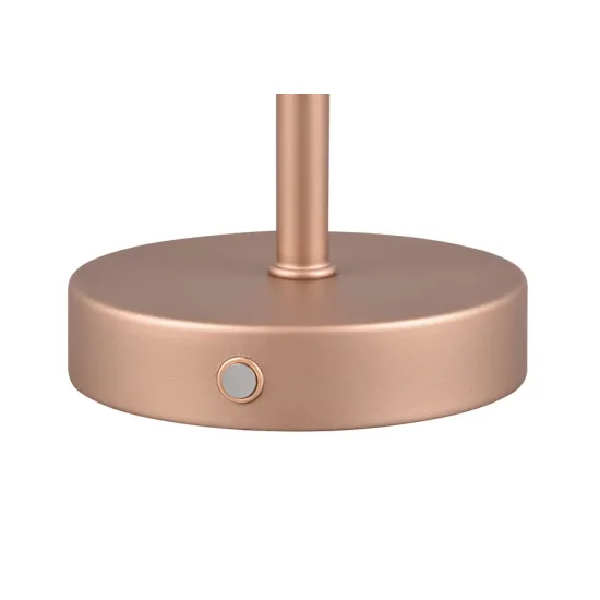 Trio Jeff kávébarna LED asztali lámpa (TRI-R59151165) LED 1 izzós IP20